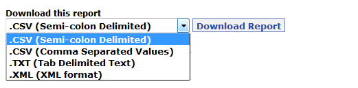 Download report format